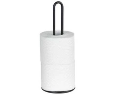 Popierinių rankšluosčių stovas Ø 12,5 cm, juodas, WENKO