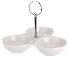 KOOPMAN PIECES Porcelianiniai dubenys padažams, padažams ir užkandžiams - 3 vnt