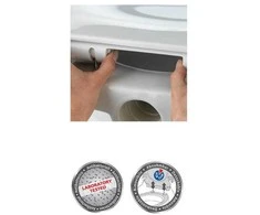 Premium WENKO klozeto sėdynė, patvari ir higieniška klozeto sėdynė — Fix-Clip medžiaga Duroplast