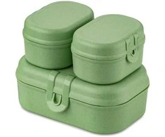 Koziol Pietų dėžutė PASCAL READY MINI, 3 indelių rinkinys, KOZIOL