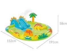 Pripučiamas baseinas (žaidimų aikštelė) INTEX Little Dino Play Center (1.91m x 1.52m x 0.58m)