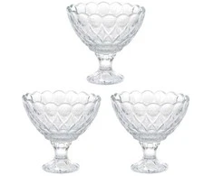 Excellent Houseware DIAMOND desertinis ledų puodelis, 3 vnt. x 200 ml