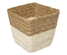 5five Simply Smart Puodo dangtis, BIO laikymo krepšelis, šiaudų pynė, 31 x 31 cm