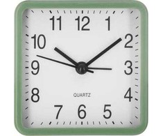 Atmosphera Quartz Tylus stalinis laikrodis miegamajam, kvarcinis žadintuvas, žalias