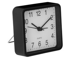 Atmosphera Tylus stalinis laikrodis miegamojo žadintuvui su QUARTZ mechanizmu juodas
