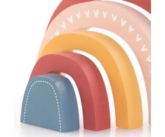 Home Styling Collection RAINBOW Medinė vaivorykštė, vaikų kambario dekoracija, 26,5 x 2,5 x 15,2 cm