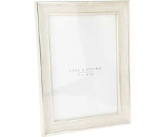 Nuotraukų rėmelis Home Styling Collection Foto rėmelis, balintos medienos imitacija, 24 x 29 cm