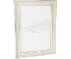 Nuotraukų rėmelis Home Styling Collection Foto rėmelis, balintos medienos imitacija, 24 x 29 cm