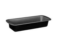 Secret De Gourmet Stačiakampė metalinė kepimo forma, 35 x 13,5 x 6 cm, juoda