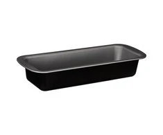 Secret De Gourmet Stačiakampė metalinė kepimo forma, 35 x 13,5 x 6 cm, juoda