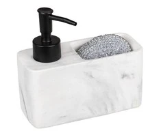 RESA MARBLE indų skysčių dozatorius su kempinės skyreliu, WENKO