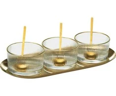 Excellent Houseware Pamirkymo dubenėlių rinkinys serviravimui Ø 9 cm