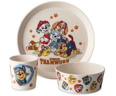 Indų rinkinys vaikams: lėkštė, dubuo, puodelis CONNET Paw Patrol, KOZIOL