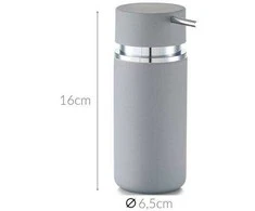 Zeller muilo dozatorius RUBBER muilo dozatorius - spalla pilka, 300 ml, ZELLER