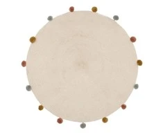 Atmosphera Kilimėlis vaikams HARLEQUIN su pomponais, Ø 90 cm