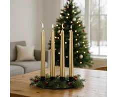 Atmosphera Satininių žvakių rinkinys, 4 vnt., 25 cm
