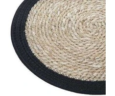 Secret De Gourmet Seagrass stalo ploviklis HAPPY, Ø 38 cm, su juodu apvadu