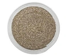 Secret De Gourmet Seagrass stalo ploviklis HAPPY, Ø 38 cm, su baltu apvadu
