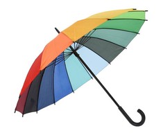 Excellent Houseware Piove Skėtis nuo lietaus 98 cm Vaivorykštinis
