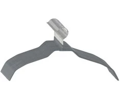 Set of 20 thin hangers ALESSIA WENKO, 21.5 x 41 cm, pilka