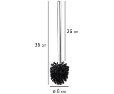 Set of 4 toilet brushes with interchangeable head WENKO, Ø 8 cm