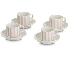 Zeller Rinkinys filiżanek do espresso su talerzykami , 70 ml