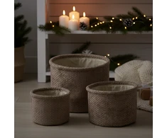 Home Styling Collection Apvalių daiktadėžių rinkinys, 3 vnt.