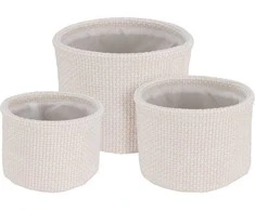 Home Styling Collection PIECES Apvalių daiktadėžių rinkinys, 3 dalys.