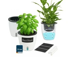 Maximex Set of three pots with irrigation system, Ø 13 cm