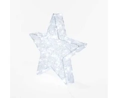 Fééric Lights and Christmas Star Švytinti šventinė dekoracija, žvaigždė, 50 cm