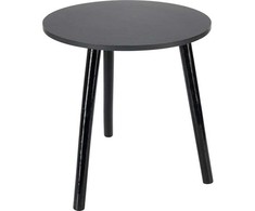 Excellent Houseware kavos staliukas su juodu mediniu paviršiumi