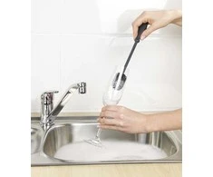 Wenko silikoninis virtuvės šepetys puodeliams, stiklinėms, 25 cm, WENKO