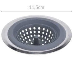 Excellent Houseware Silikoninis sietelis kriauklės nutekėjimo filtrams 11,5/9,5 cm
