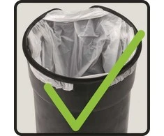 Šiukšliadėžė do łazienki LEMAN, 5 L, WENKO