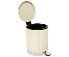 5five Simply Smart Šiukšliadėžė metalinė 5 l 27x20,5x28 cm kreminės spalvos Onyx 5Five 200173A