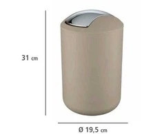 Šiukšlių dėžė BRAZILIJA, smėlio spalvos - 6,5 l, WENKO