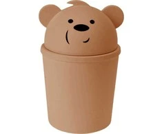 Proworld Bear Maža meškos formos šiukšliadėžė vaikų kambariui, 1,5 l