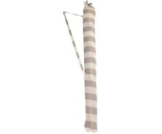 Saulės skėtis su kutai 2x1.83m pilkas/baltas