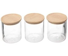 5five Simply Smart Prieskonių stiklainiai, sandarūs, 3 vnt., 350 ml
