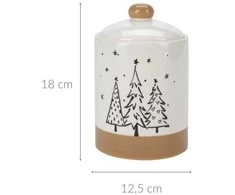 None Nežinomas Kalėdinių dėžučių rinkinys, 0.5 l, ruda/balta/juoda
