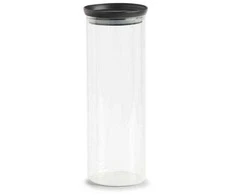 Zeller laikymo indas su plastikiniu dangteliu, 1650 ml, juodas, 10,3x28,1 cm