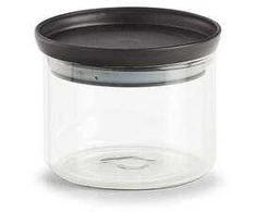 Zeller laikymo indas su plastikiniu dangteliu, 350 ml, juodas, 10,3x8,1 cm