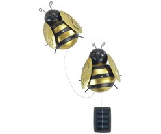 Maximex Solar bee LED lights, garden decoration, set of 2 pieces