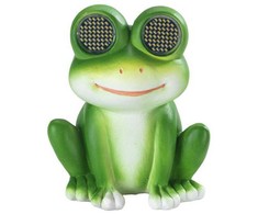 Maximex Solar garden figurine frog LED, with glowing eyes, 11.8 cm x 13.5 cm
