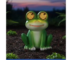 Maximex Solar garden figurine frog LED, with glowing eyes, 11.8 cm x 13.5 cm