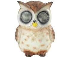 Maximex Solar garden figurine, owl with blinking LED eyes, 13 cm