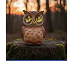 Maximex Solar garden figurine, owl with blinking LED eyes, 13 cm