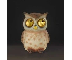 Maximex Solar garden figurine, owl with blinking LED eyes, 13 cm