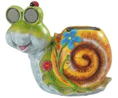 Maximex Solar garden figurine snail LED, with glowing eyes, 21 x 18.5 cm