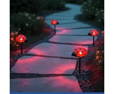 Maximex Solar garden lights, LED ladybugs, 14 cm, 4 pcs